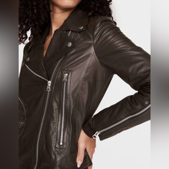 RAG & BONE (nwt $995) Mack Lambskin Leather Jacket Sz Medium - Picture 6 of 17